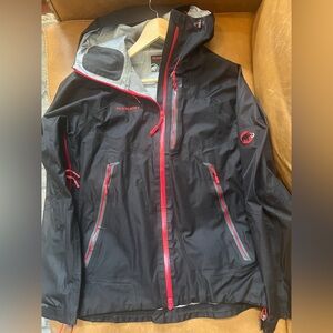 Mammut Black Jacket with Red Trim